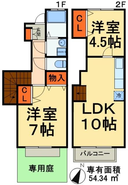 流山市江戸川台東１丁目の賃貸マンションの間取り