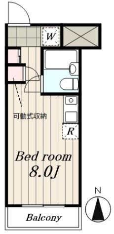 豊島区目白５丁目の賃貸マンションの間取り