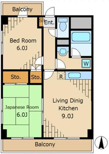 愛 馬事公苑の間取り
