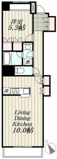 豊島区東池袋４丁目の賃貸マンションの間取り
