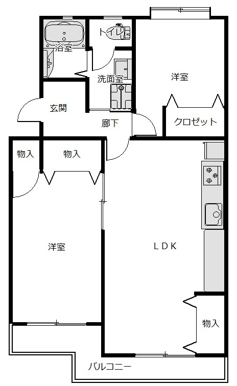 カーサ天王の杜105の間取り