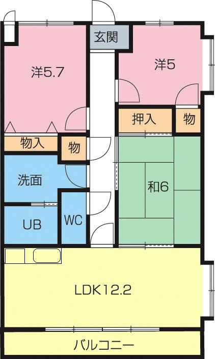 パストラーレ401の間取り