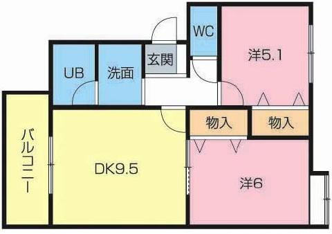MSタウンB-1の間取り