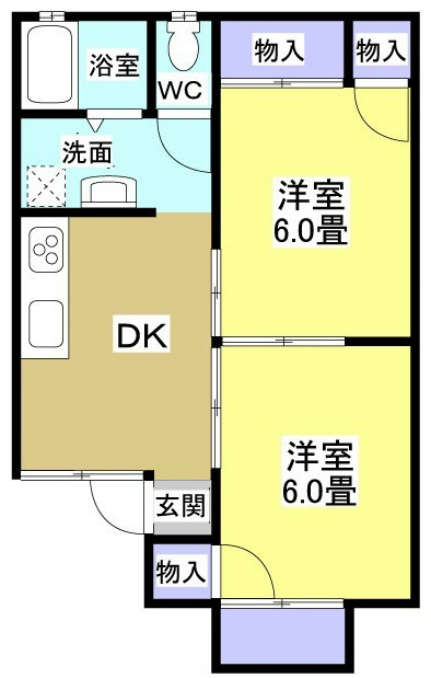 メゾン永井203の間取り