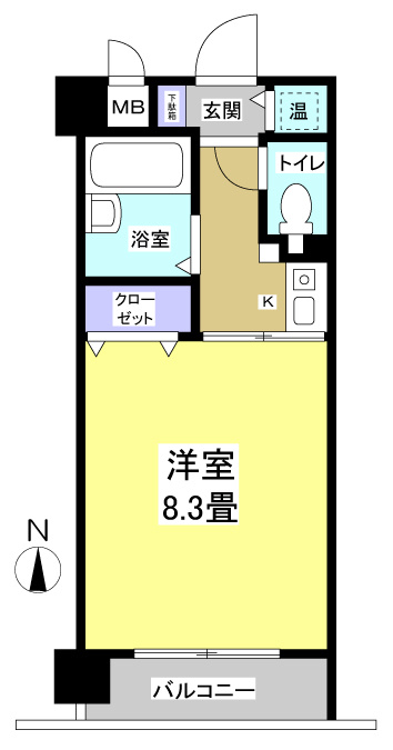 ブライティ助信607の間取り