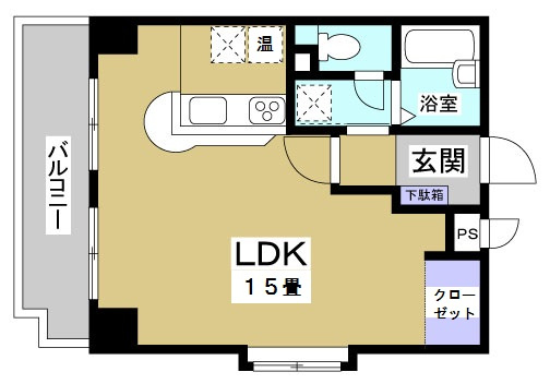 ホリホックイン八幡407の間取り