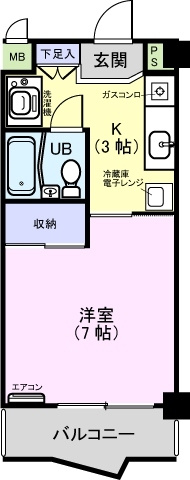 遠鉄ハイツ住吉205の間取り