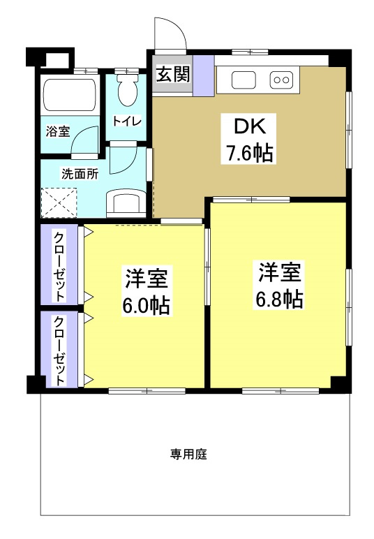 リバーシックス101の間取り