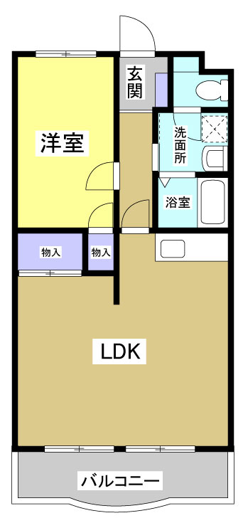 エクレール花村406の間取り