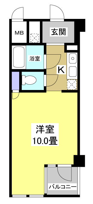 遠鉄ハイツ自校駅ビルの間取り