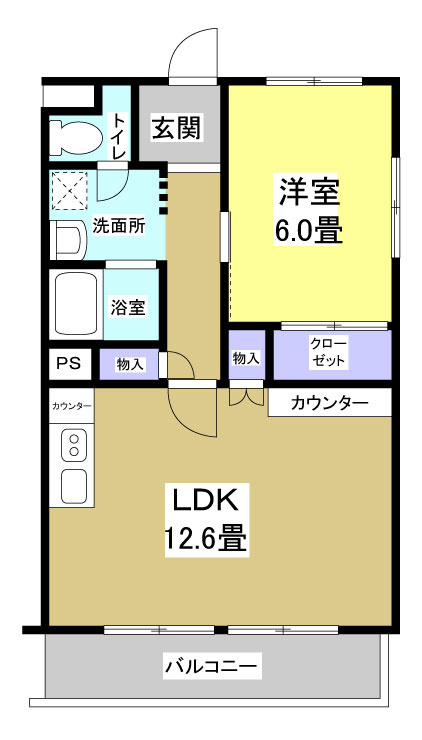 遠鉄ハイツ西ヶ崎G207の間取り