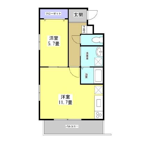 アーバンヒルズ富士見台107の間取り