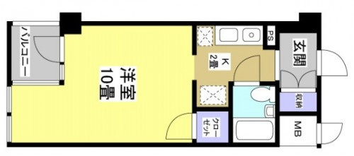 遠鉄ハイツ自校駅ビルの間取り