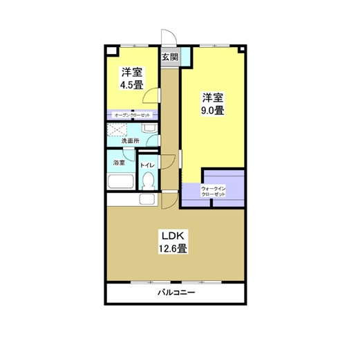 クラウンハイツ205の間取り