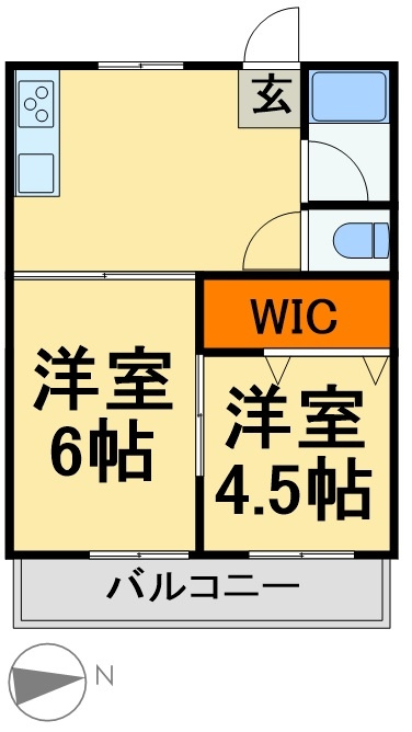 コーポ210の間取り