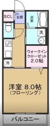 ディアコートAの間取り