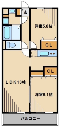 グリシーヌ川越の間取り