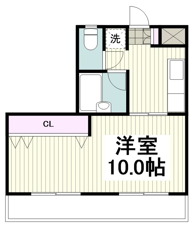 コーポリヴァー片瀬の間取り