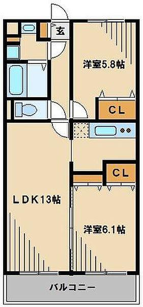 グリシーヌ川越の間取り