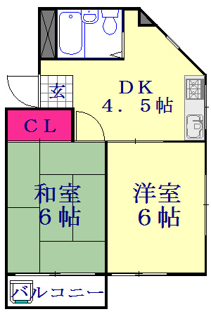 Ｊ－ＨＡＮＫ川口の間取り