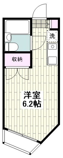 平塚市根坂間の賃貸マンションの間取り