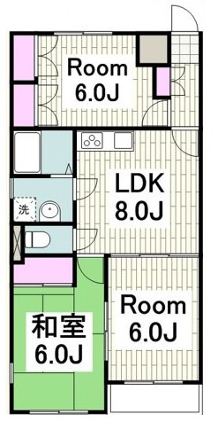 横浜市港北区小机町の賃貸マンションの間取り