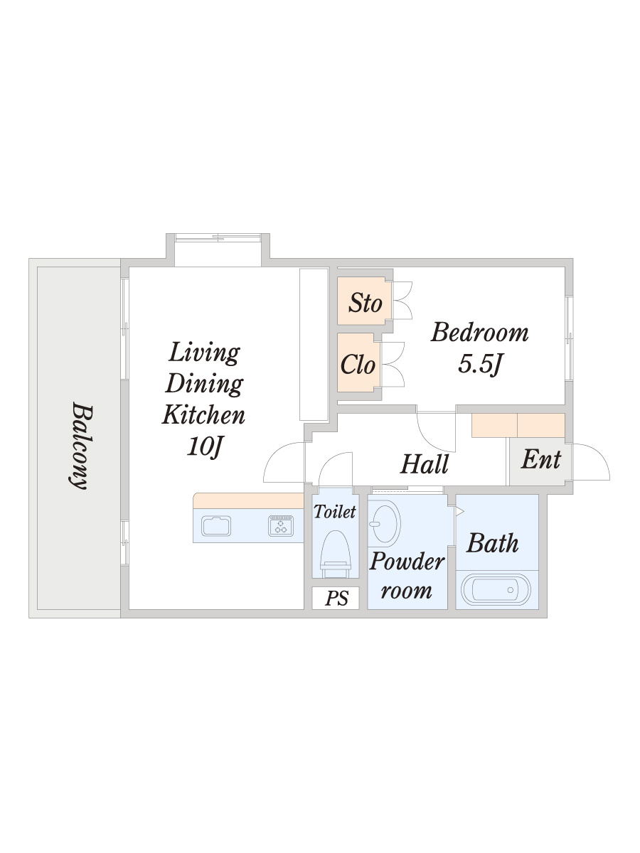 M・ポラール103の間取り