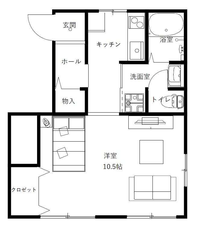 コーポロータスB棟の間取り