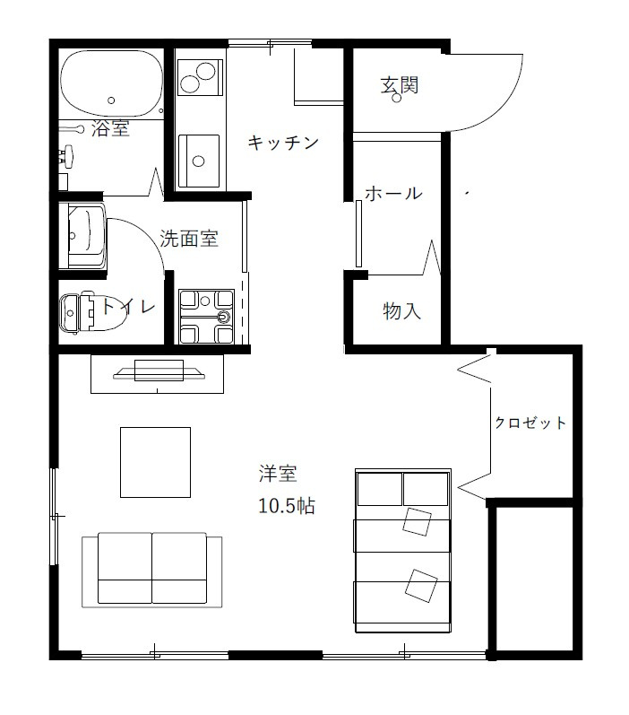 コーポロータスA棟の間取り