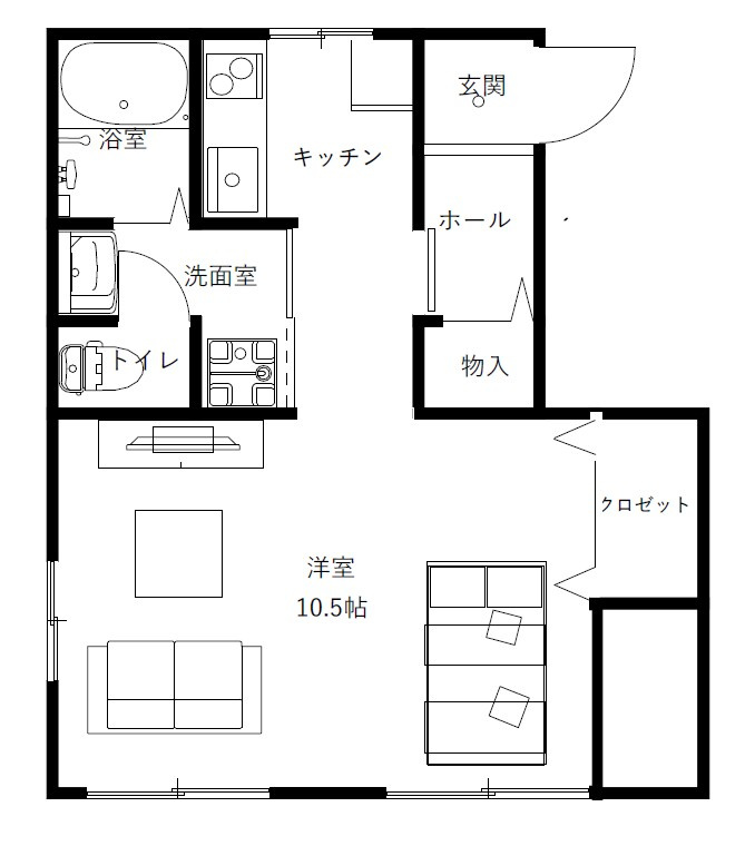 コーポロータスA棟の間取り