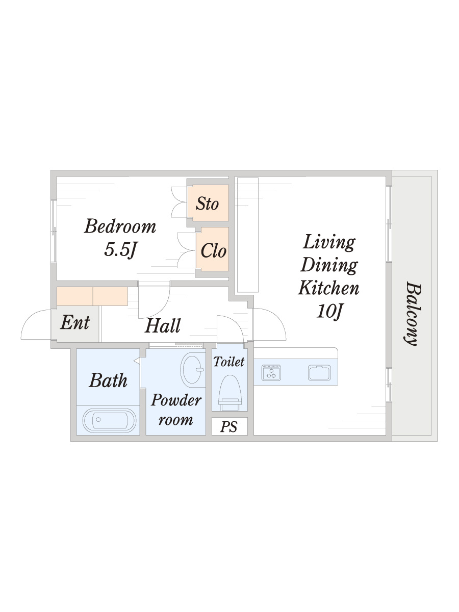 M・ポラールの間取り