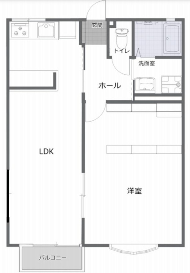 メゾンドFの間取り