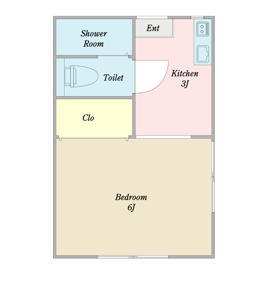 児玉郡上里町の賃貸マンションの間取り
