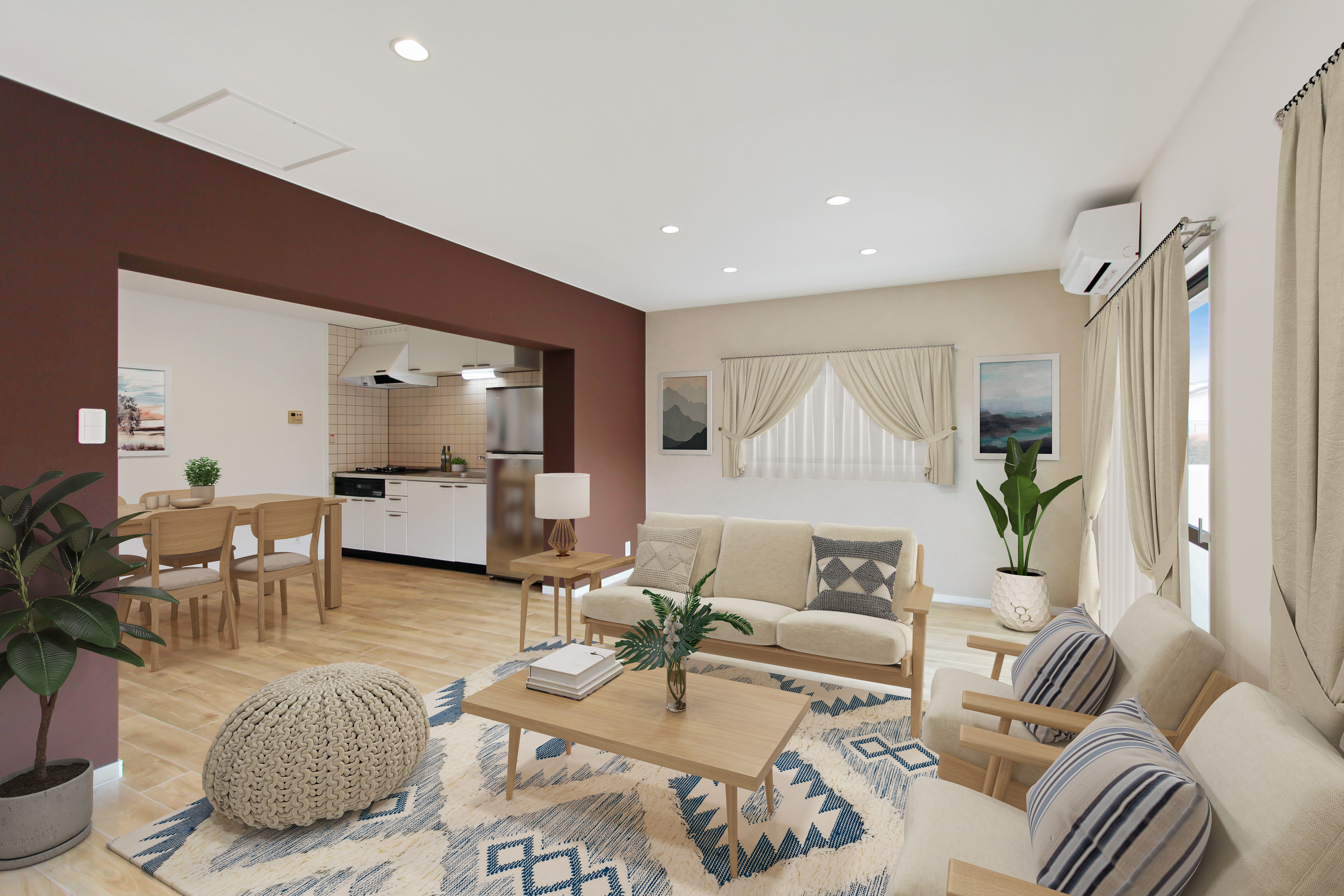 レジデンスミカサの居間・リビング