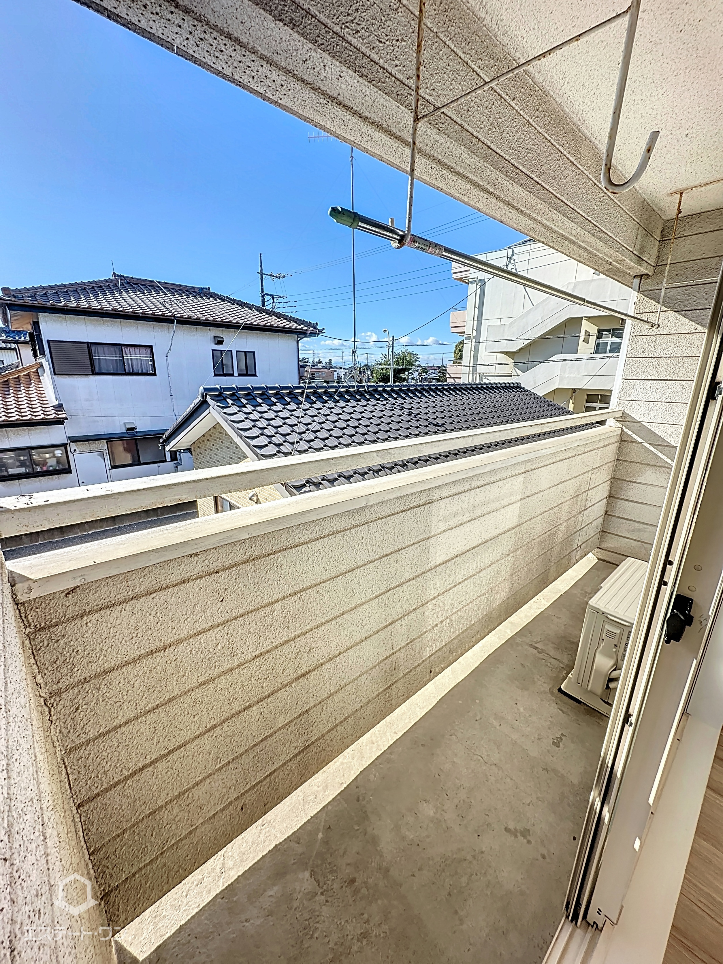 花梨ハイツのバルコニー