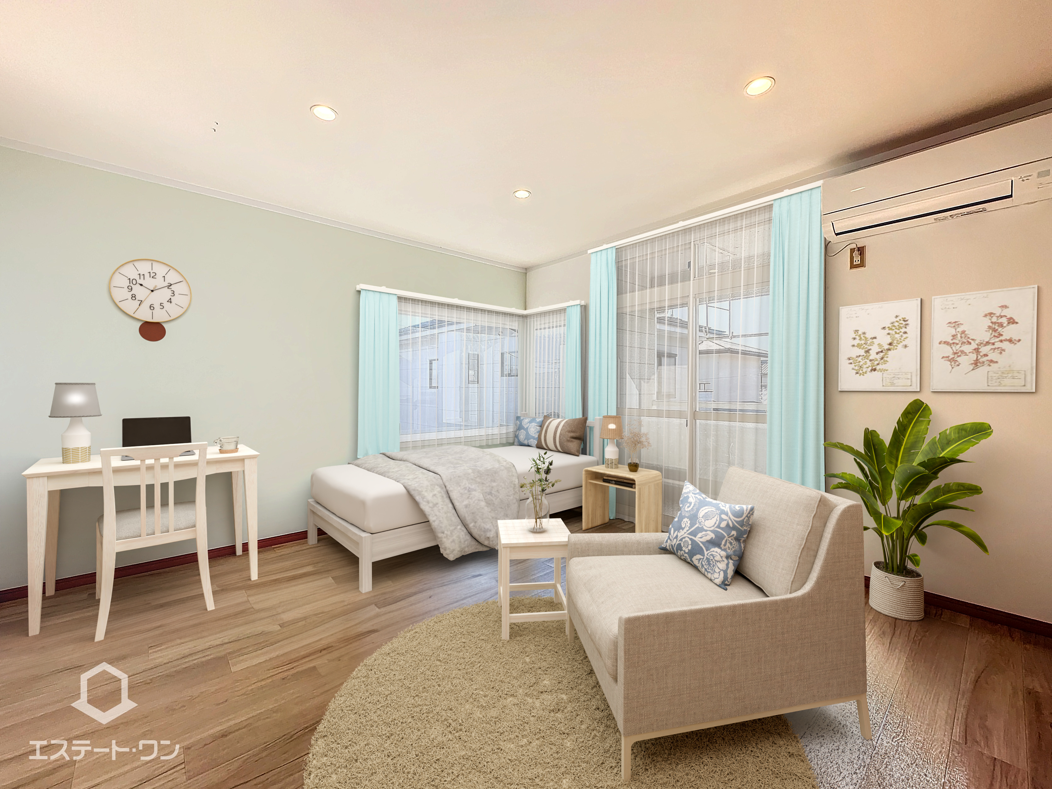 花梨ハイツの洋室