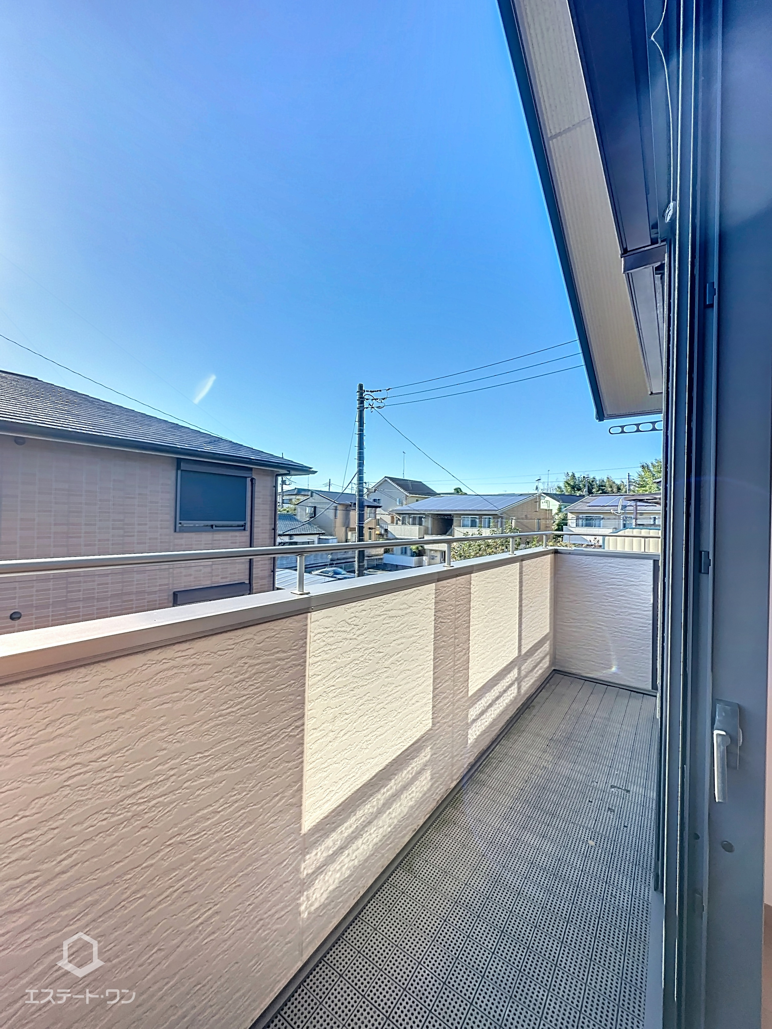 ソレイユBのバルコニー