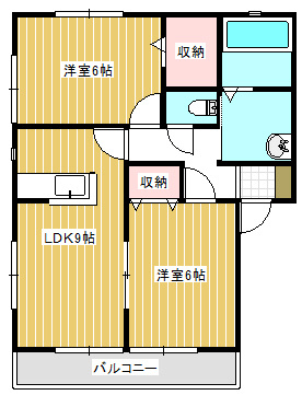 ソレイユBの間取り