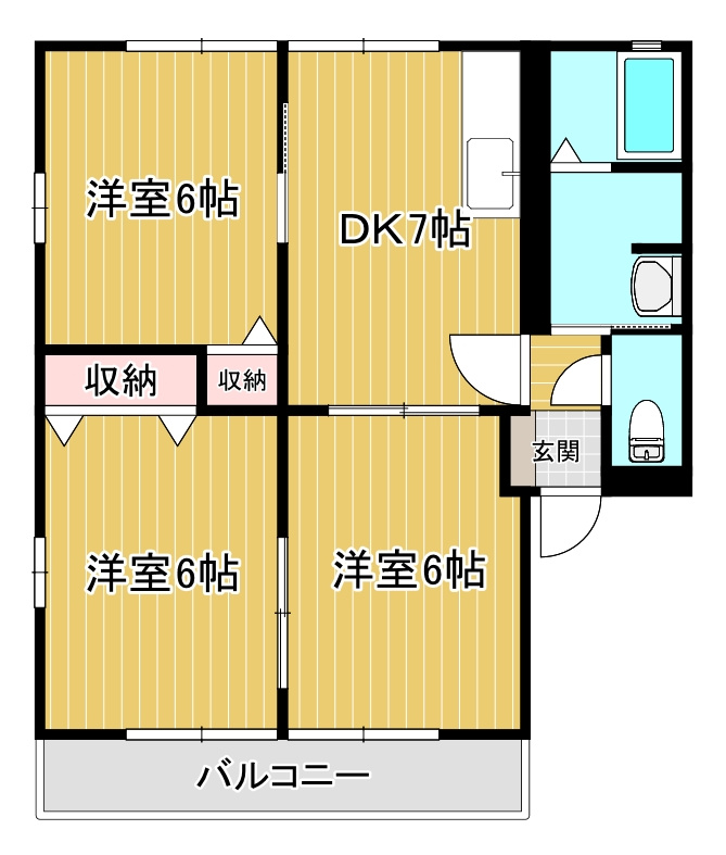 ライブリーハイムAの間取り