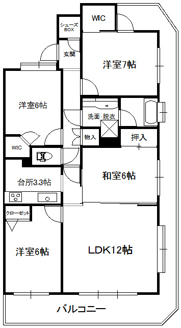 シーズガーデン足利の間取り