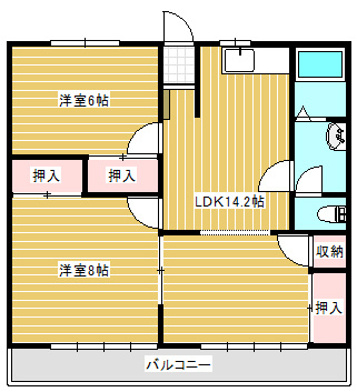 ベルハイツの間取り