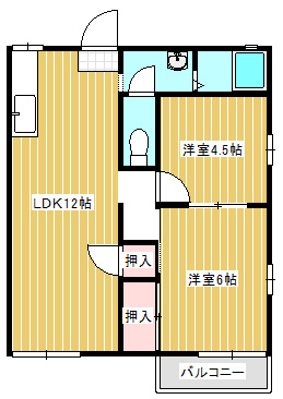 メゾンやまひこCの間取り