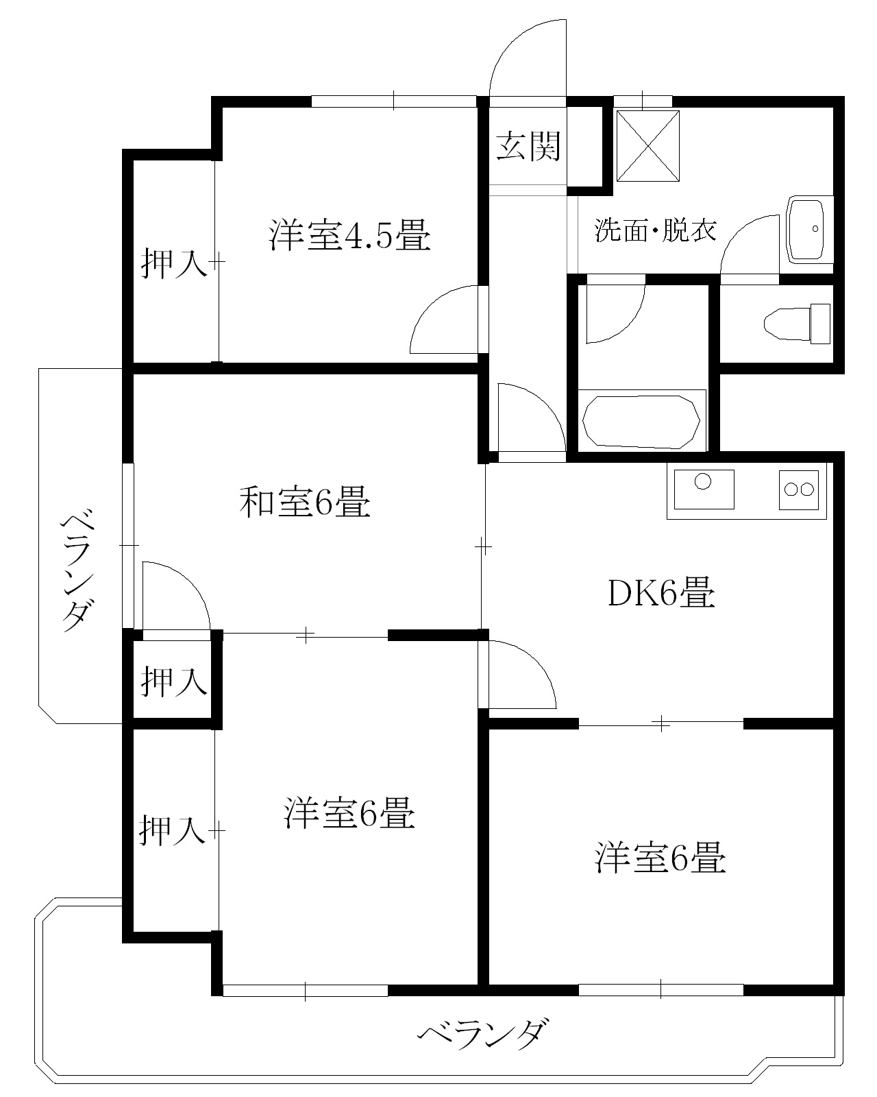 ベラフォレスタの間取り