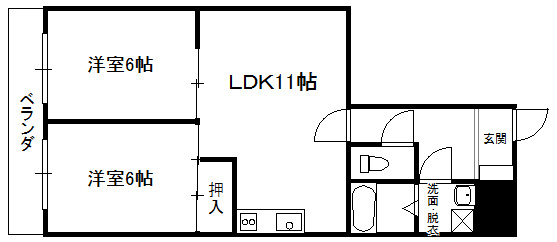 セントラルハイツ足利の間取り