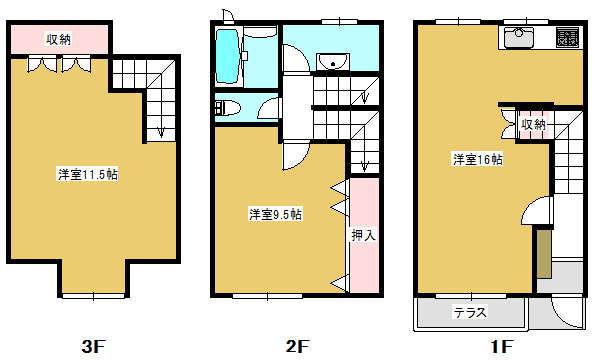 ベルデュールの間取り