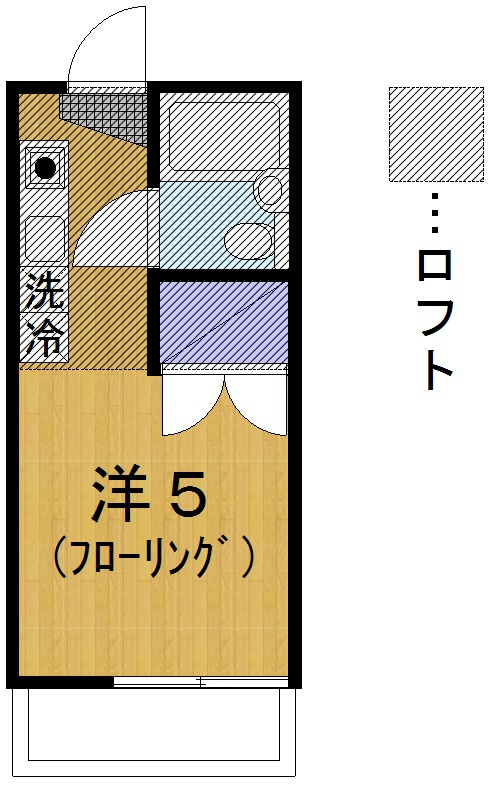 コーポサクラメントBの間取り