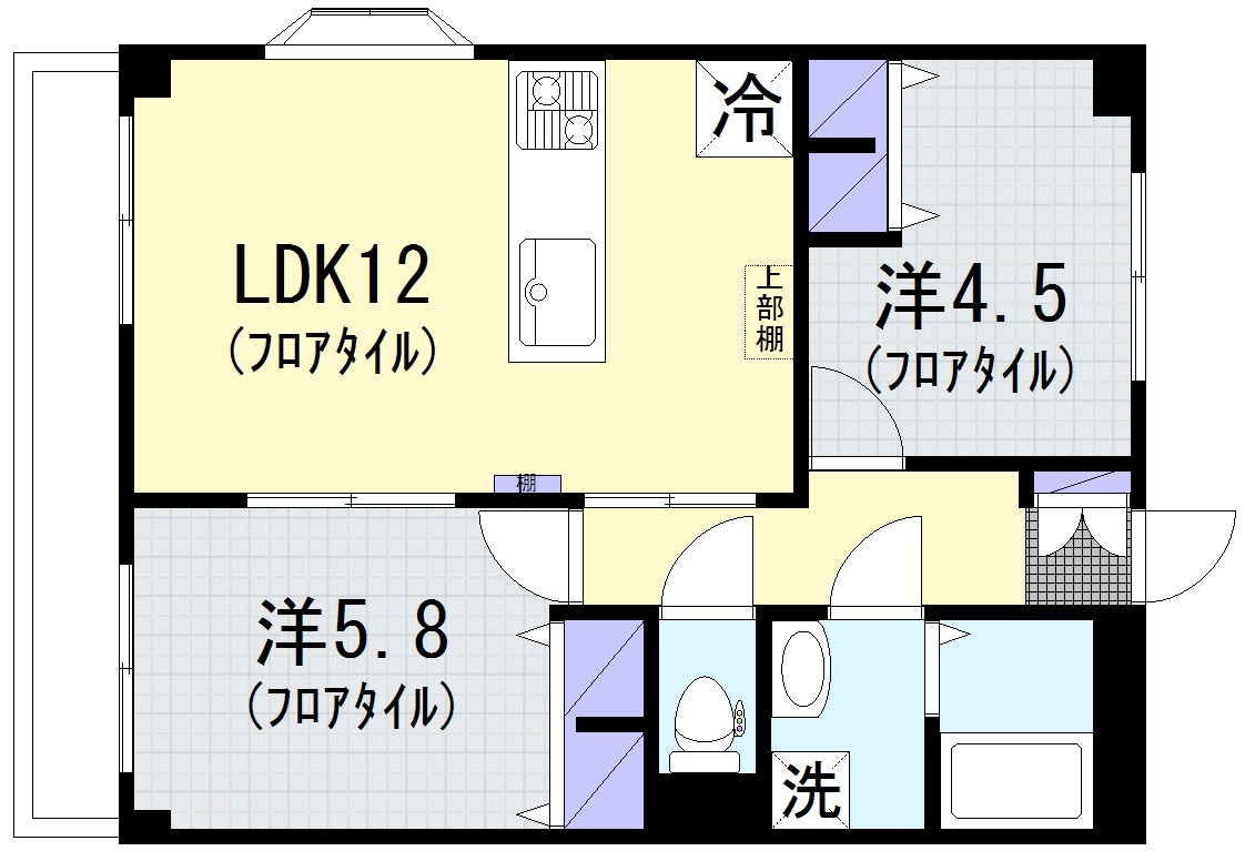 ハイムあすなろの間取り