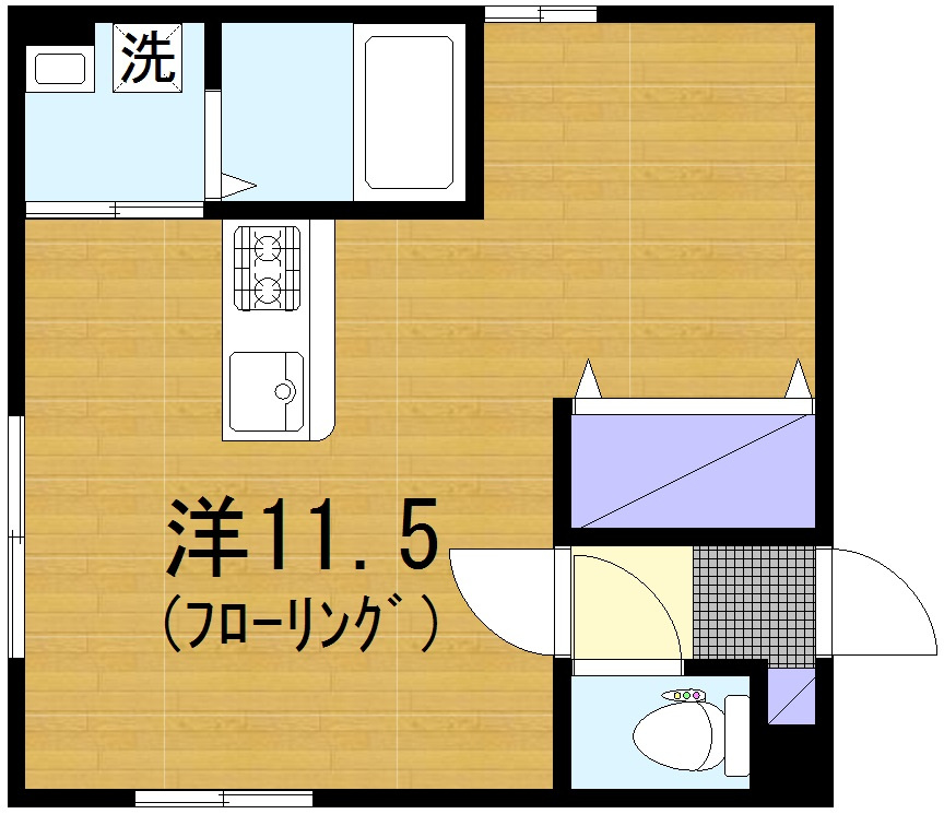 プラスコート鶴間の間取り