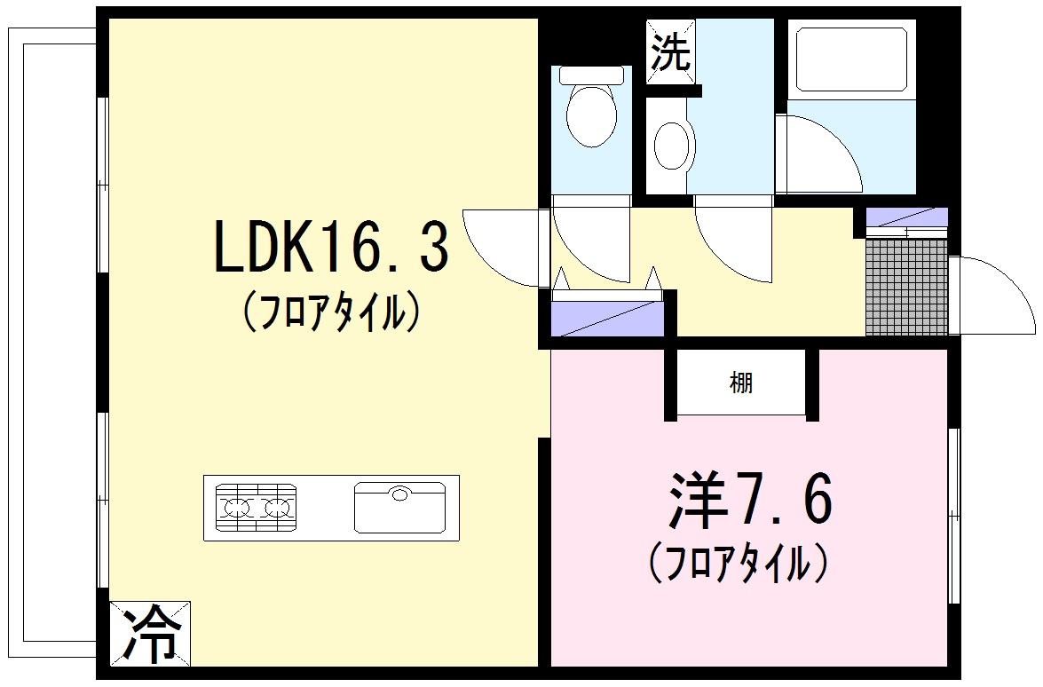 ハイムあすなろの間取り