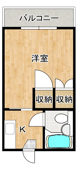 ハイツカトレア105の間取り